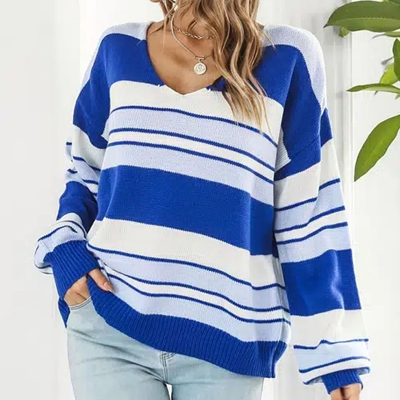 Striped Ombre Sweater. - Picture 3 of 5